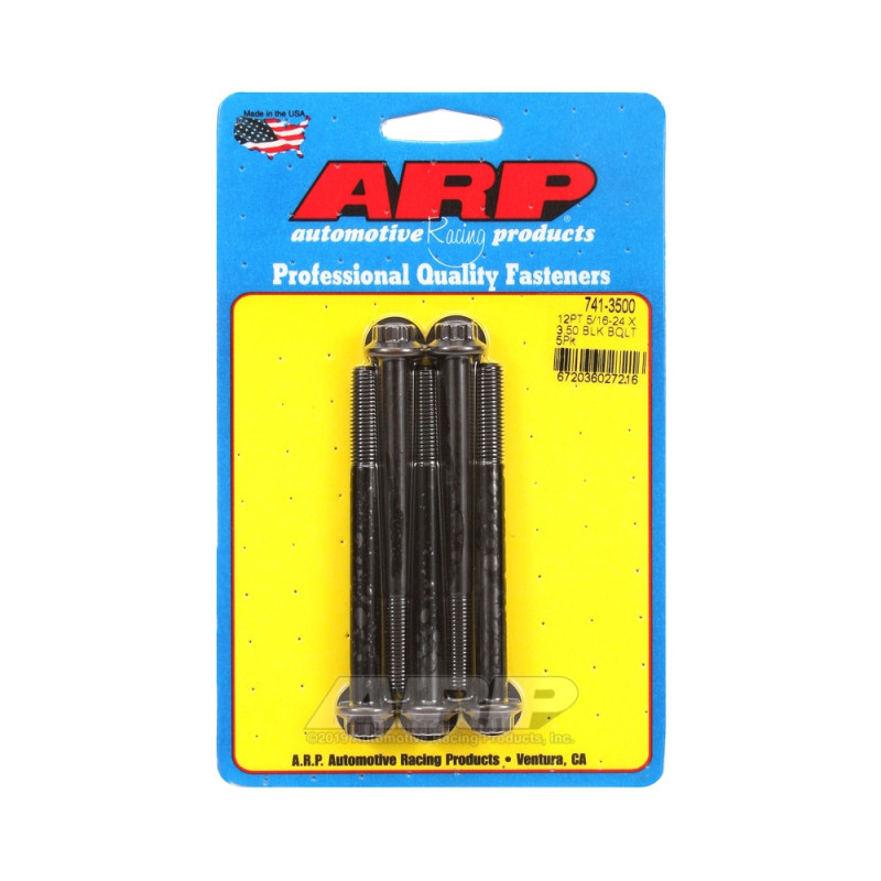 Set de șuruburi și piulițe universale ARP 5/16-24 – Black Oxyde, 12 bucăți x 5 - ARP-741-3500 - 741-3500 - 3666618199672